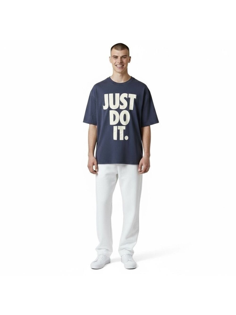 Nike Men's XXL Blue Gray Just Do It T-Shirt